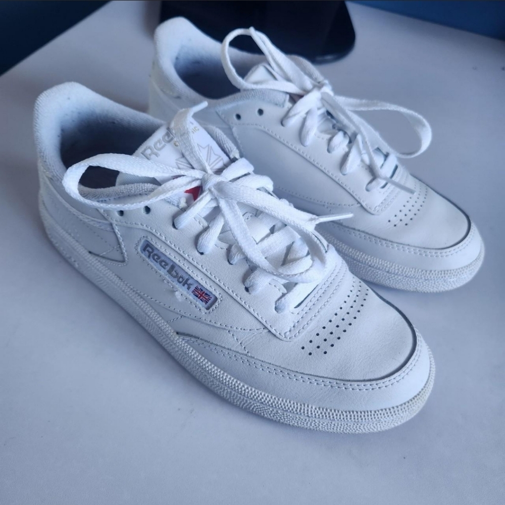 White Reebok Club C 85